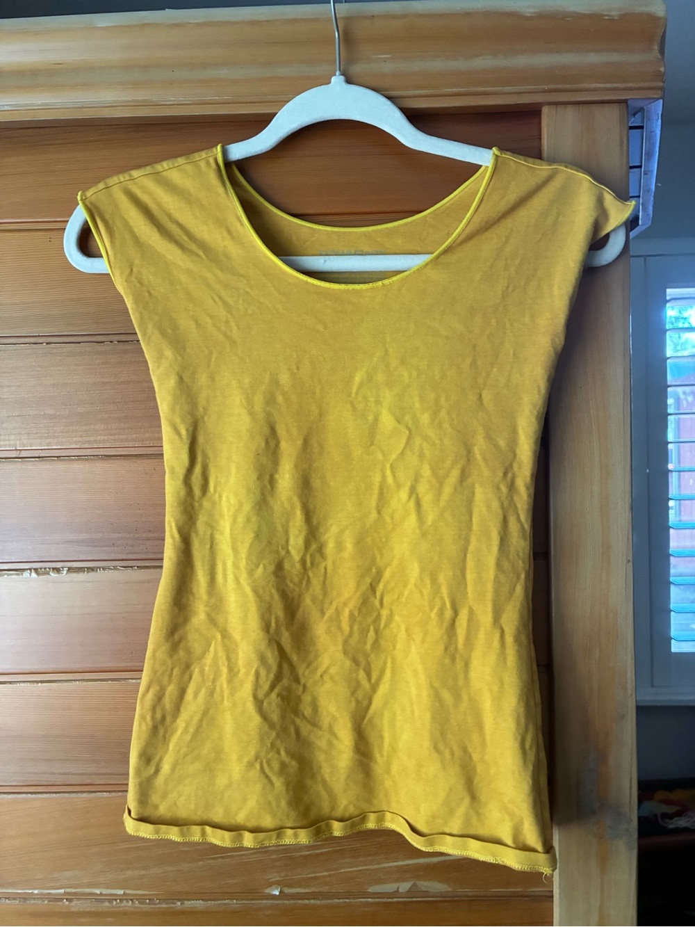 DownEast Yellow Short Sleeve Tee dyed a more golden yellow - Picture 3 of 4